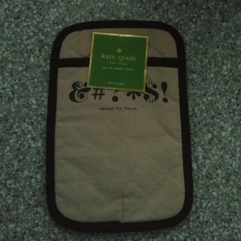 Kate Spade Pot Holder Excuse My French NEW